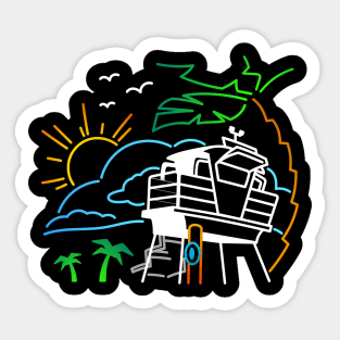 Hawaiian Vacation - Life Guard Station Sticker